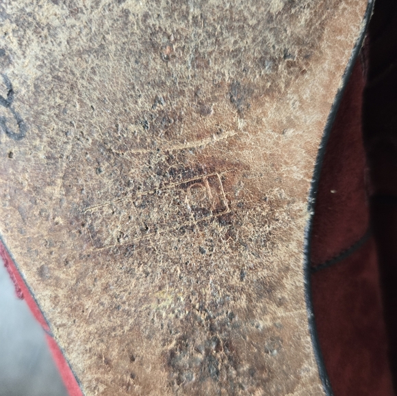 GUCCI vintage cherry red burgundy loafers flats suede snakeskin size 40EU 10US - Picture 8 of 16